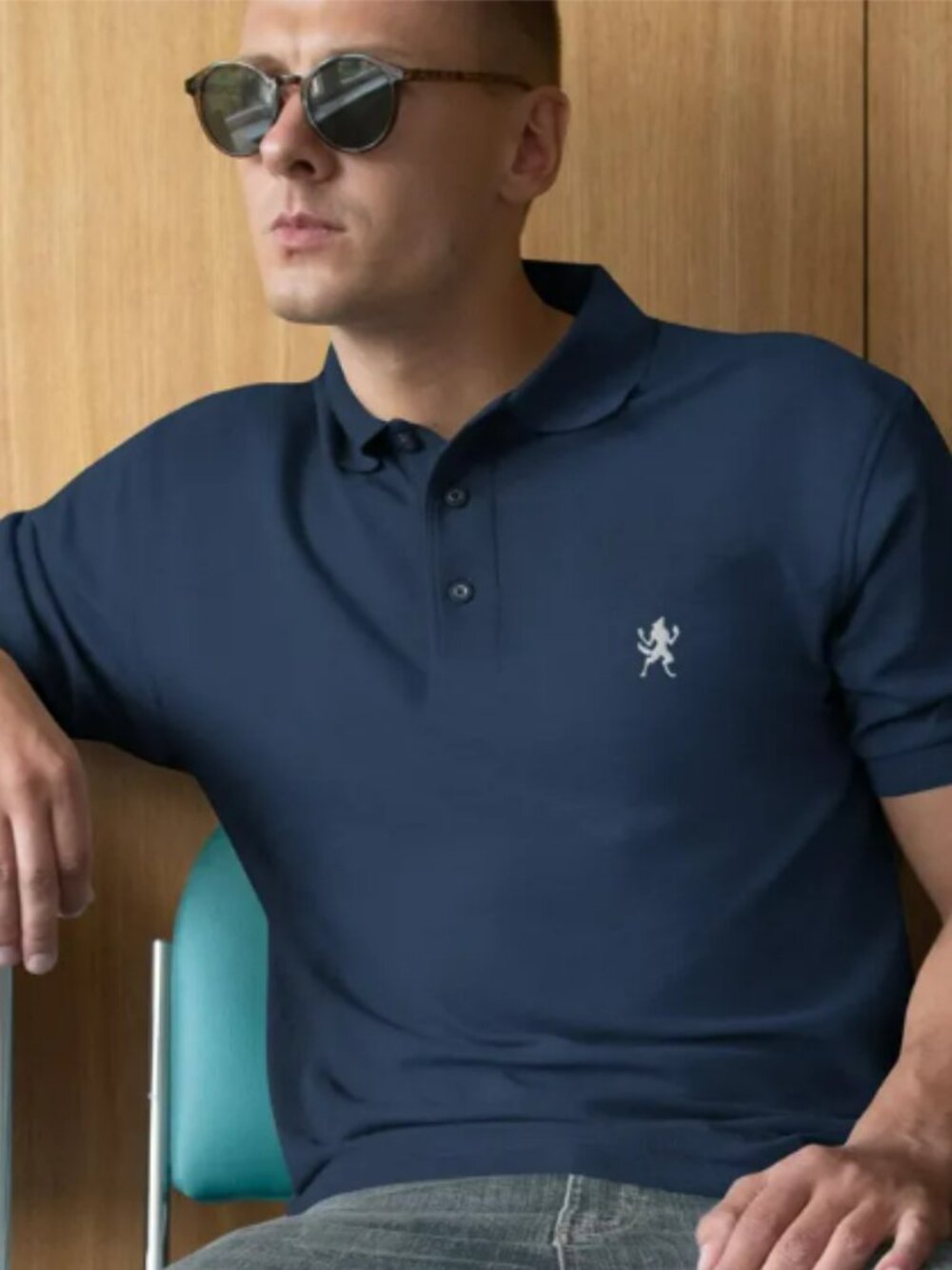 Men's Embroidered Werewolf Polo Shirt | Premium Wolf Golf Polo | Horror Fan Gift